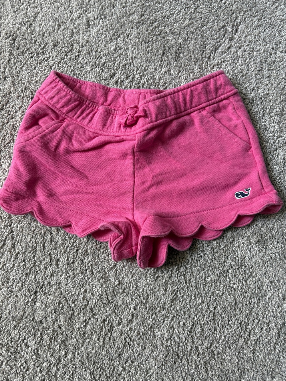 Vineyard Vines Hot Pink Scallop Hem Girls' Shorts 4T